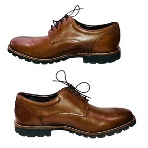 Rockport Mens Brown Leather Oxfords NWOT V82368 Size 10